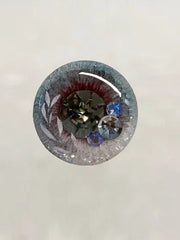 Handmade Blythe Eyechips, Grey Tone, Leaves