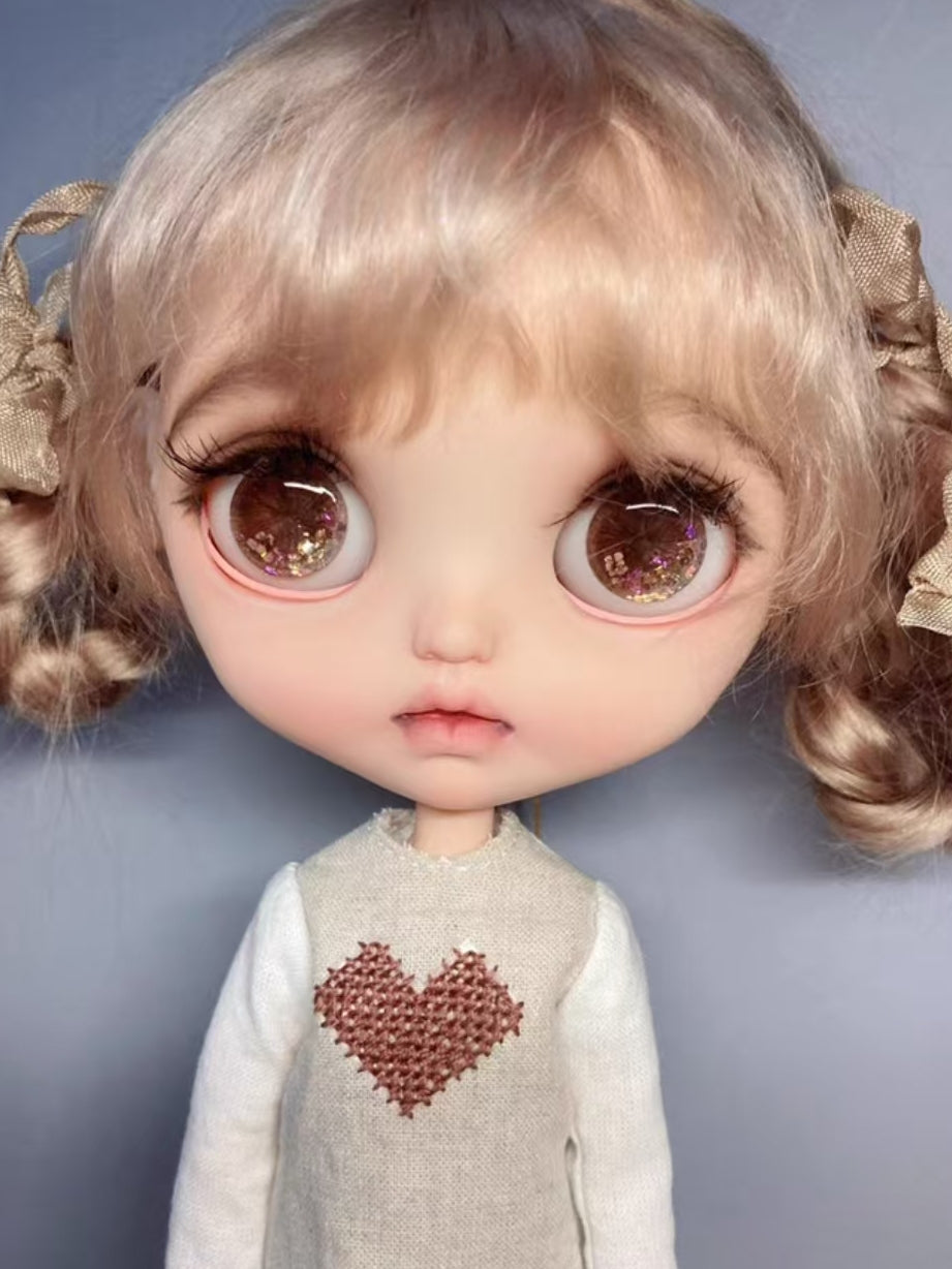 Handmade Blythe Eyechips, Brown Tone, Purple