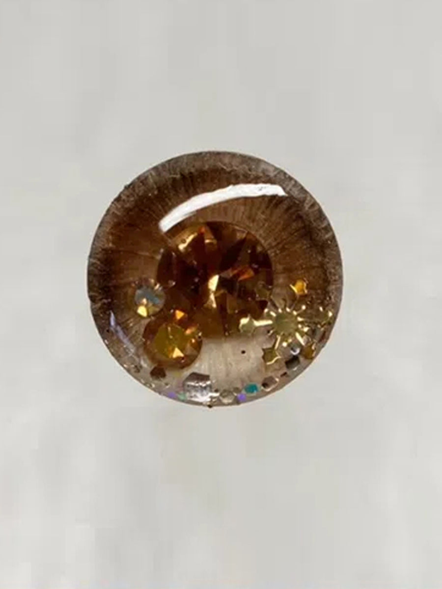 Handmade Blythe Eyechips, Brown Tone, Snow