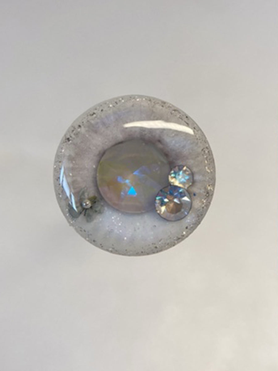 Handmade Blythe Eyechips, Grey Tone, Crystal