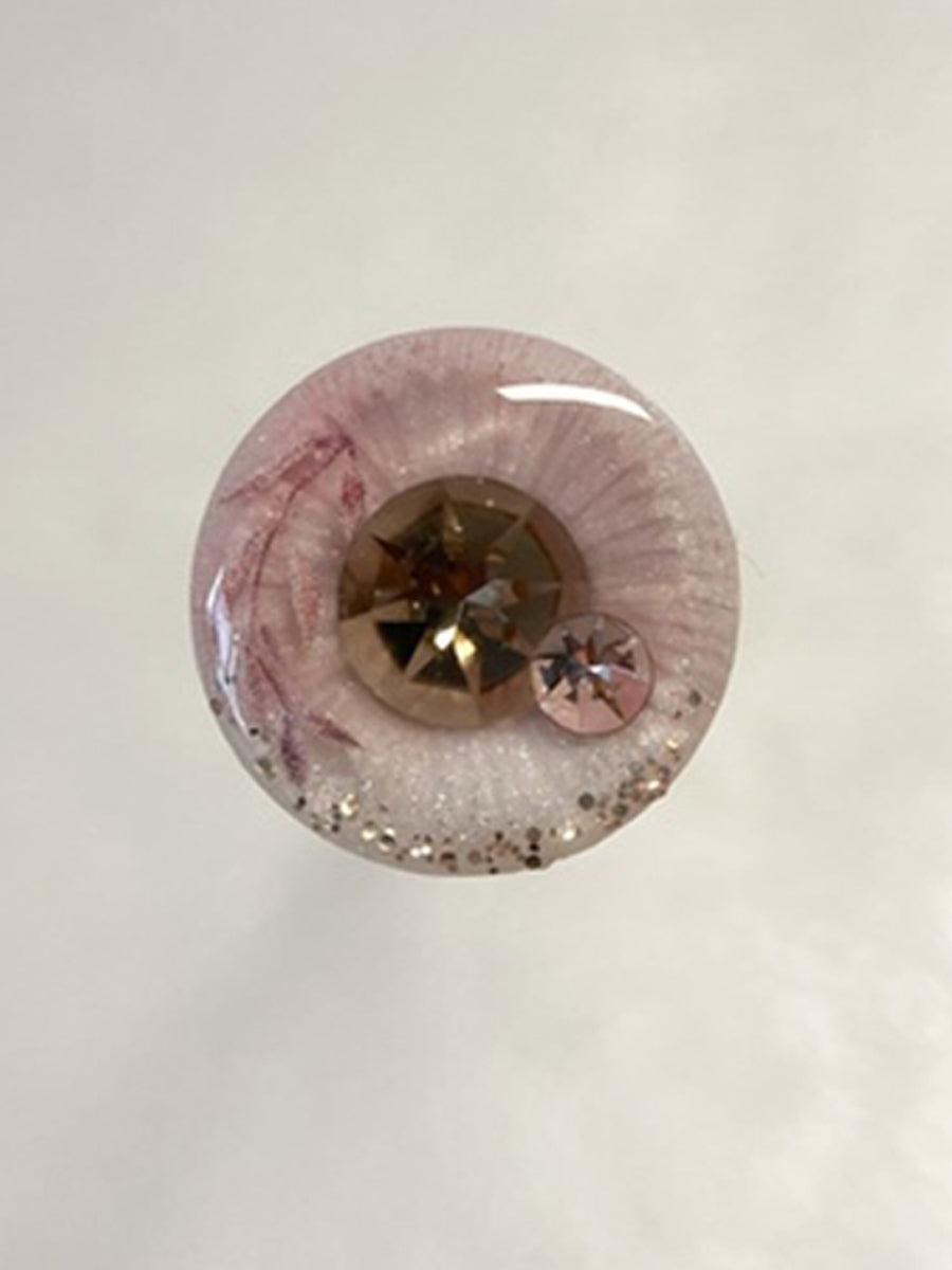 Handmade Blythe Eyechips, Pink Tone, Leaves