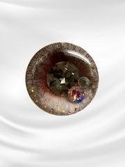 Handmade Blythe Eyechips, Black Tone, Crystal