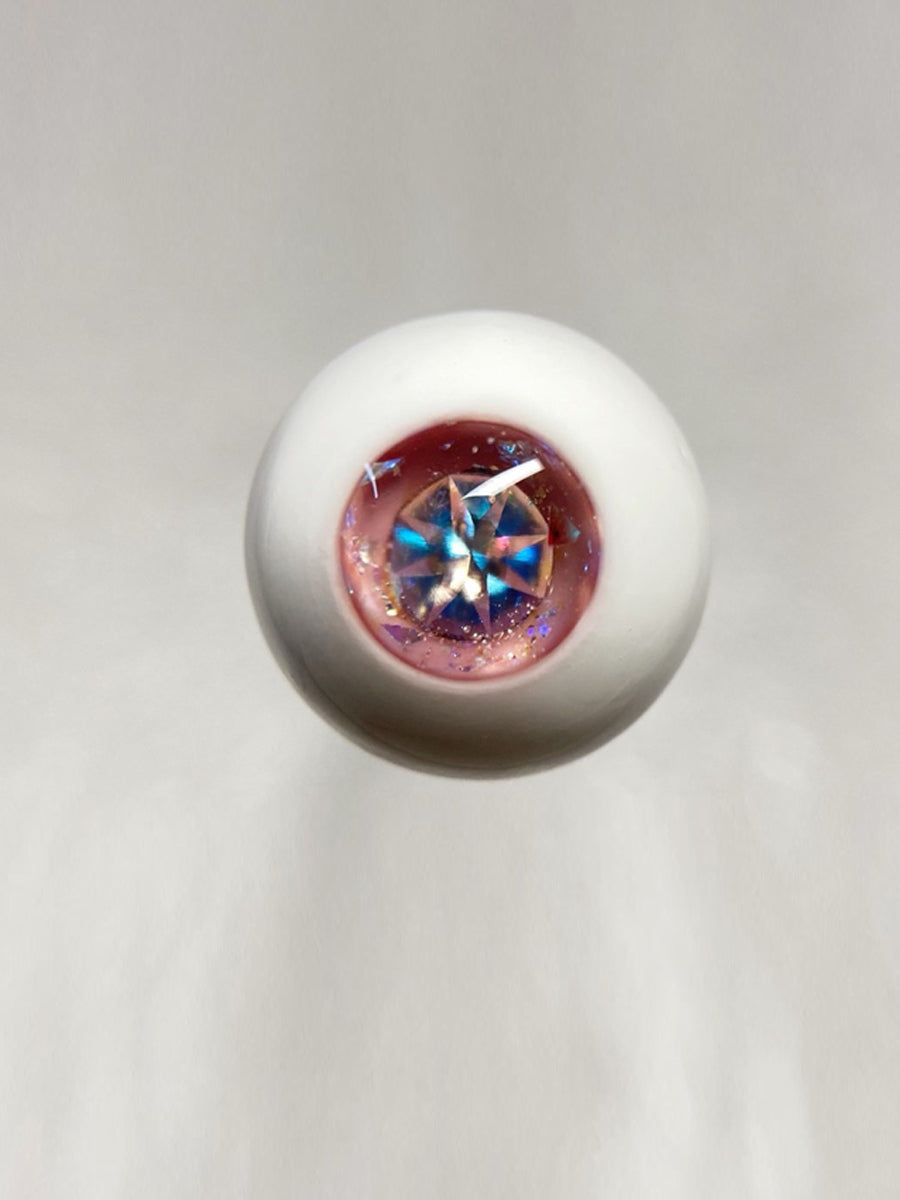 Handmade BJD Eyes, Pink Tone, Crystal