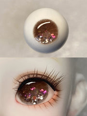 Handmade BJD Eyes, Brown Tone, Crystal