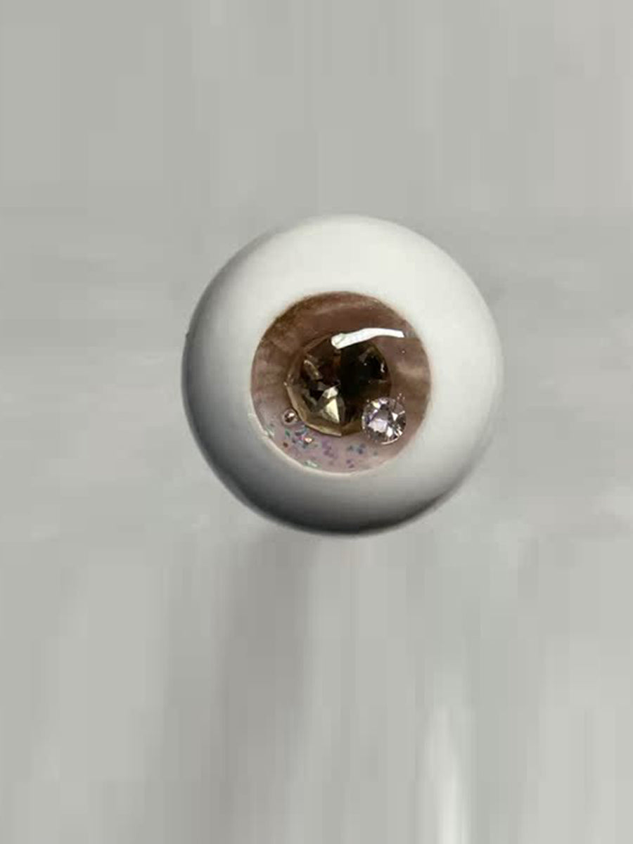 Handmade BJD Eyes, Brown Tone, Crystal