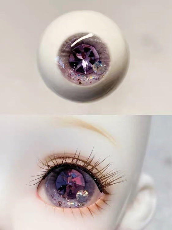 Handmade BJD Eyes, Purple Tone, Crystal