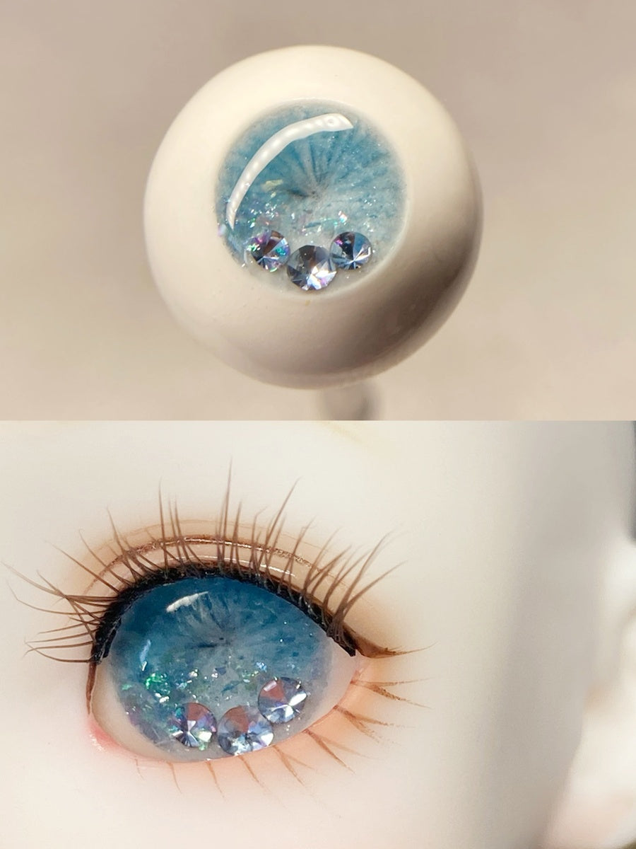 Handmade BJD Eyes, Blue Tone, Crystal