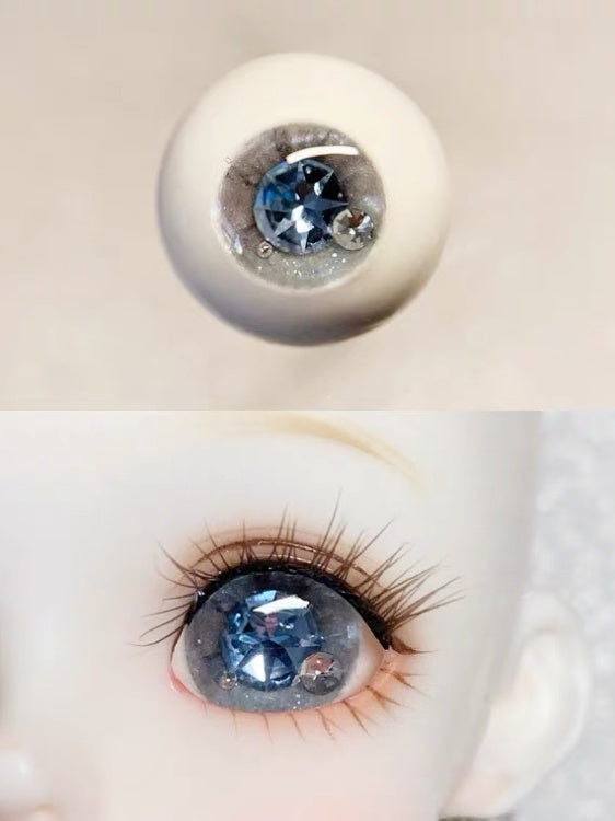Handmade BJD Eyes, Blue Tone, Crystal