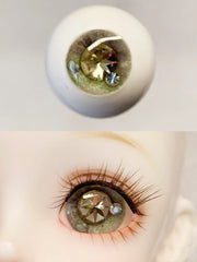 Handmade BJD Eyes, Green Tone, Crystal