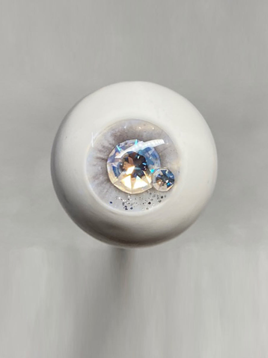 Handmade BJD Eyes, White Tone, Crystal