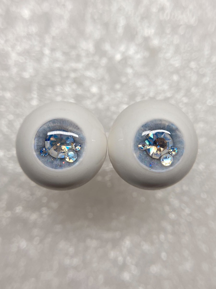 Handmade BJD Eyes, White Tone, Crystal