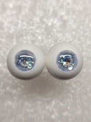 Handmade BJD Eyes, White Tone, Crystal
