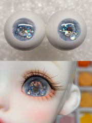 Handmade BJD Eyes, White Tone, Crystal