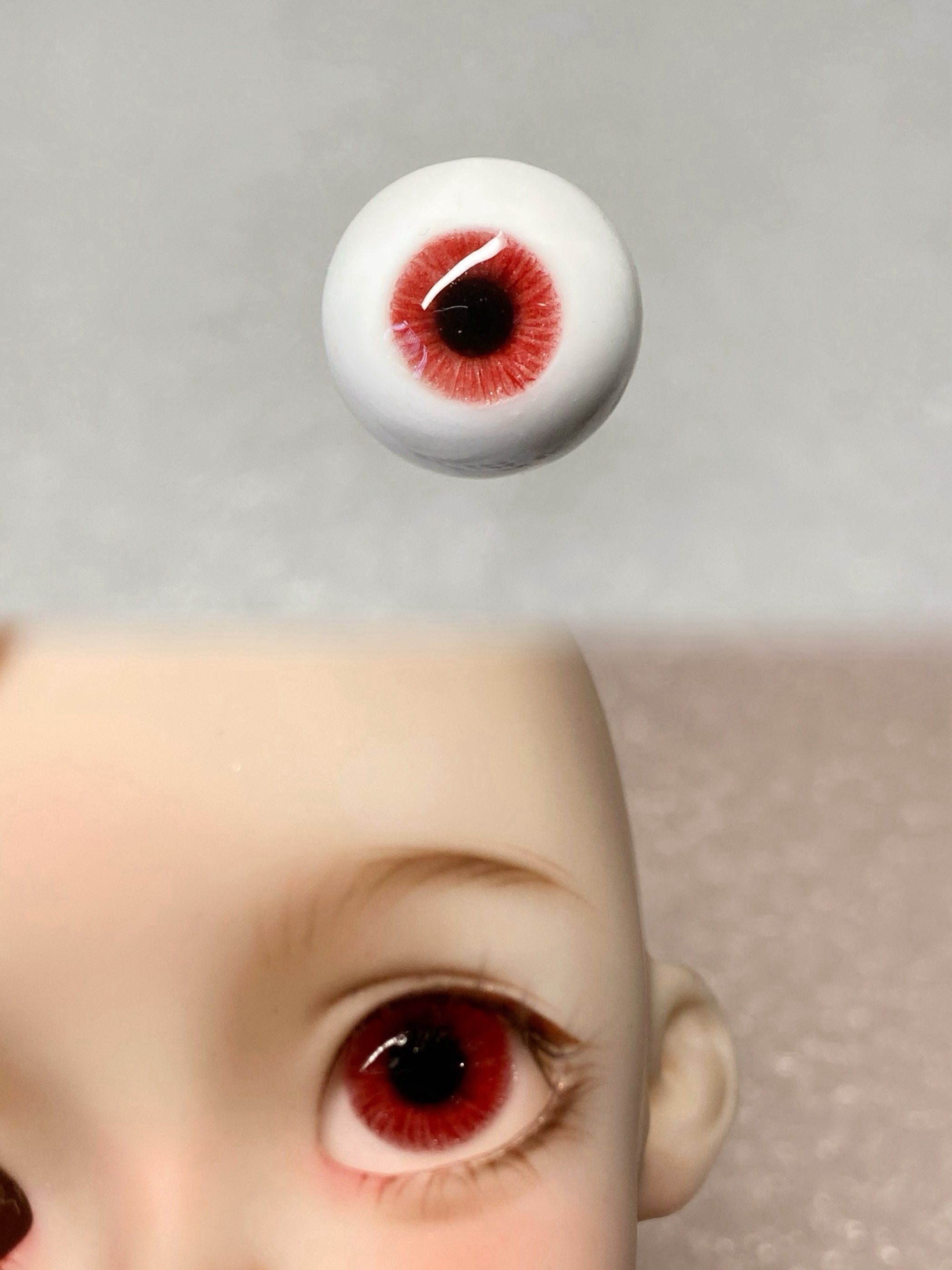 Handmade BJD Eyes, Red Tone, Realistic