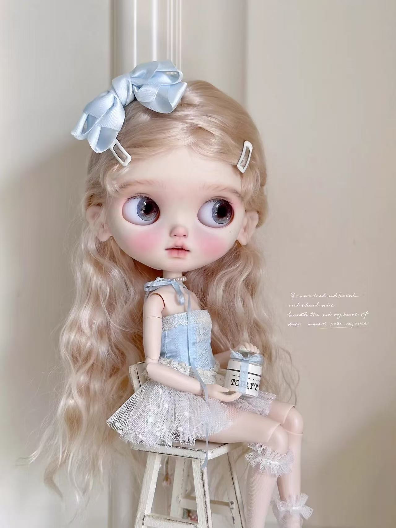 Iris Custom Blythe OOAK - Blue Sweet Doll - ToastDoll