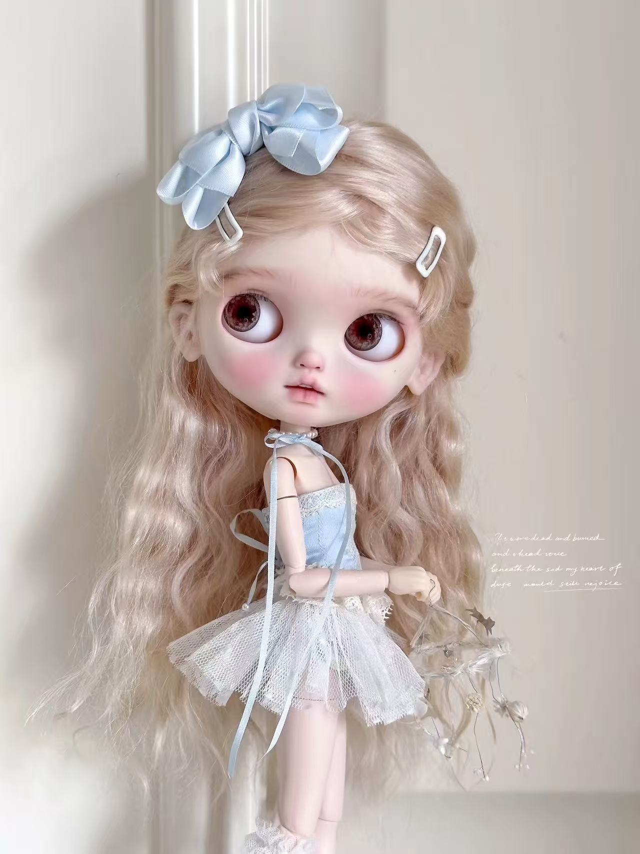 Iris Custom Blythe OOAK - Blue Sweet Doll - ToastDoll
