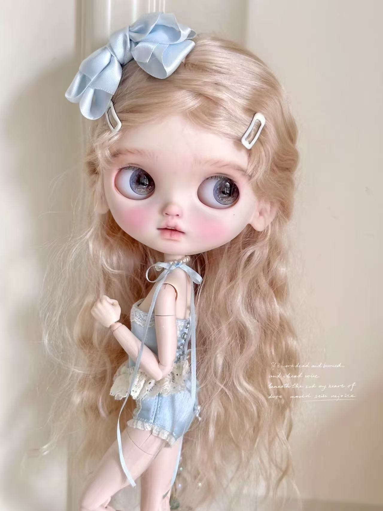 Iris Custom Blythe OOAK - Blue Sweet Doll - ToastDoll