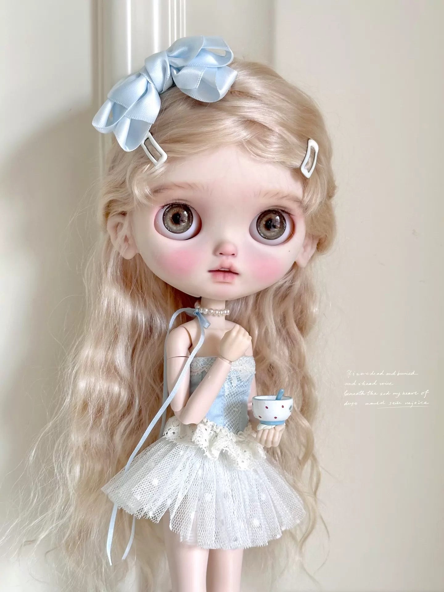 Iris Custom Blythe OOAK - Blue Sweet Doll - ToastDoll