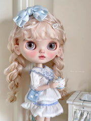 Elise Custom Blythe OOAK - Blue Sweet Doll - ToastDoll