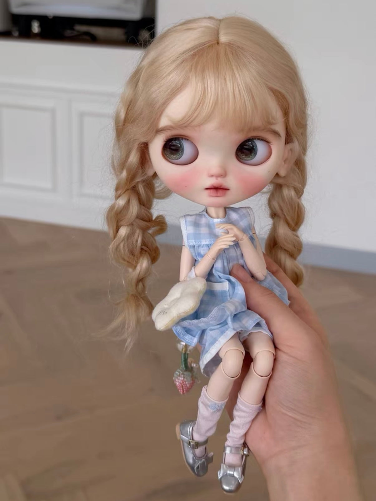 Evelyn Custom Blythe OOAK - Blue Sweet Doll - ToastDoll