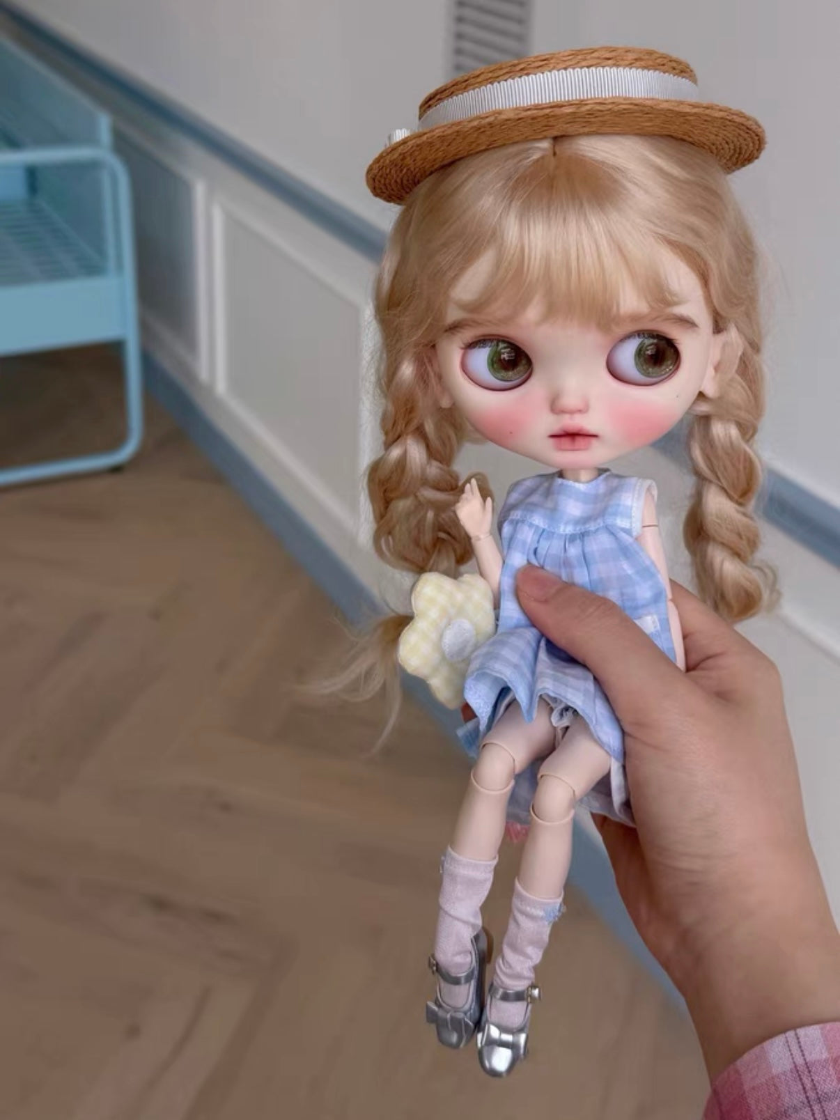 Evelyn Custom Blythe OOAK - Blue Sweet Doll - ToastDoll