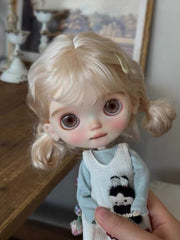Cute Girl Custom Blythe OOAK - Blue Sweet Doll - ToastDoll