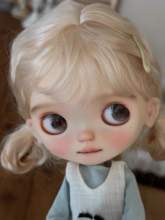 Cute Girl Custom Blythe OOAK - Blue Sweet Doll - ToastDoll