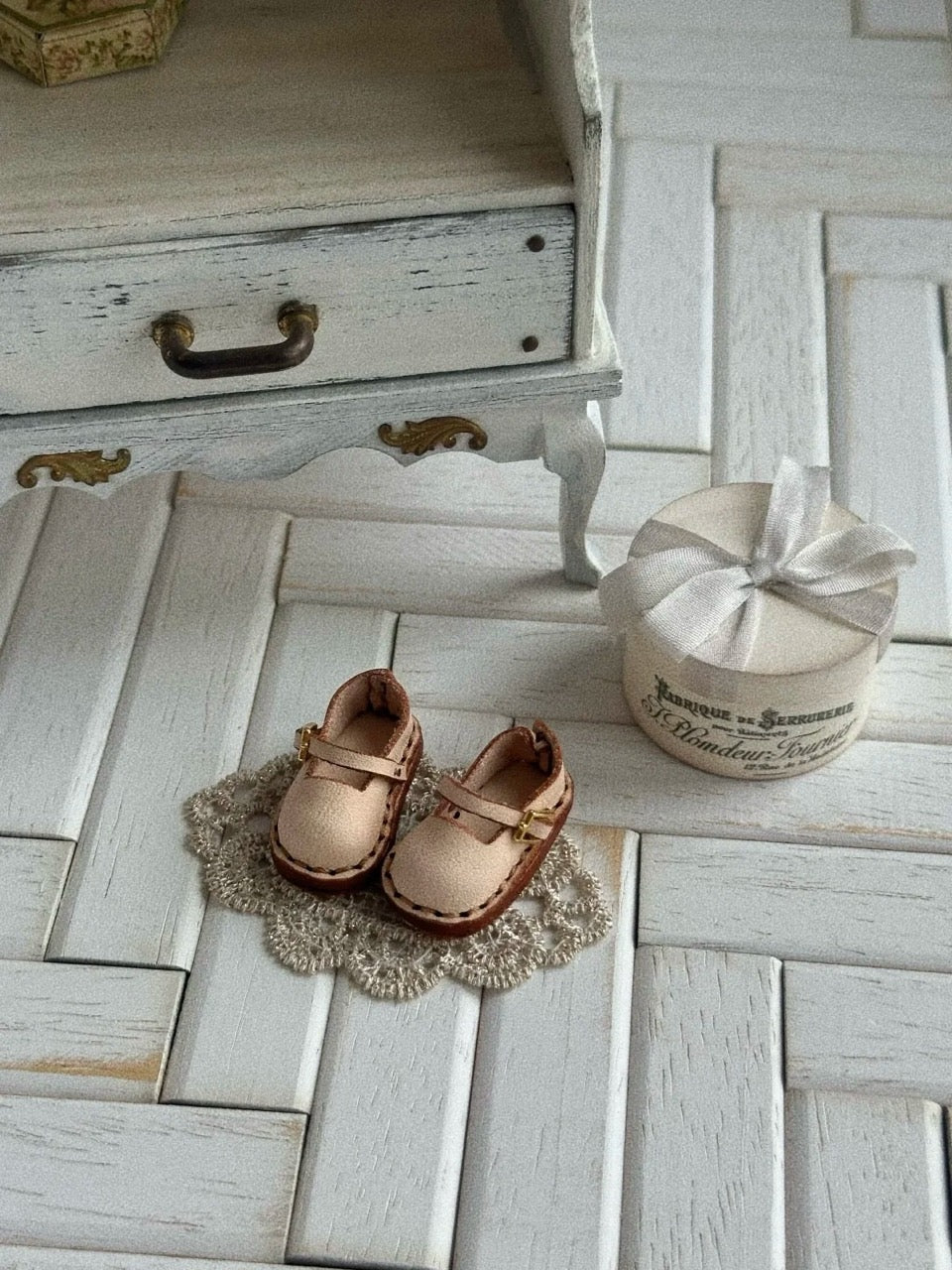 Vintage Cute Blythe Mary Janes - Handmade Doll Shoes - ToastDoll