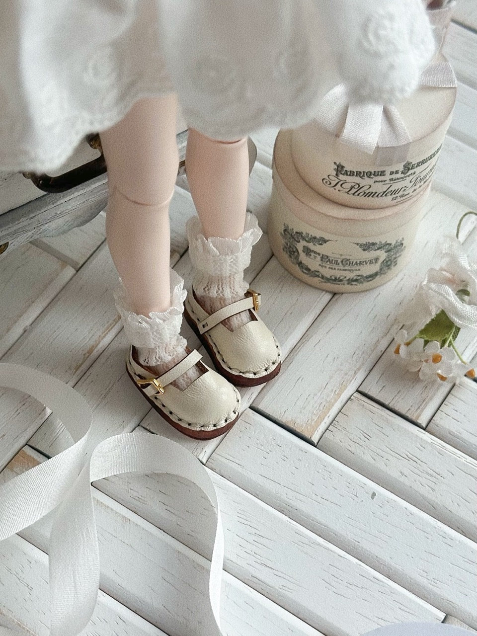 Vintage Cute Blythe Mary Janes - Handmade Doll Shoes - ToastDoll