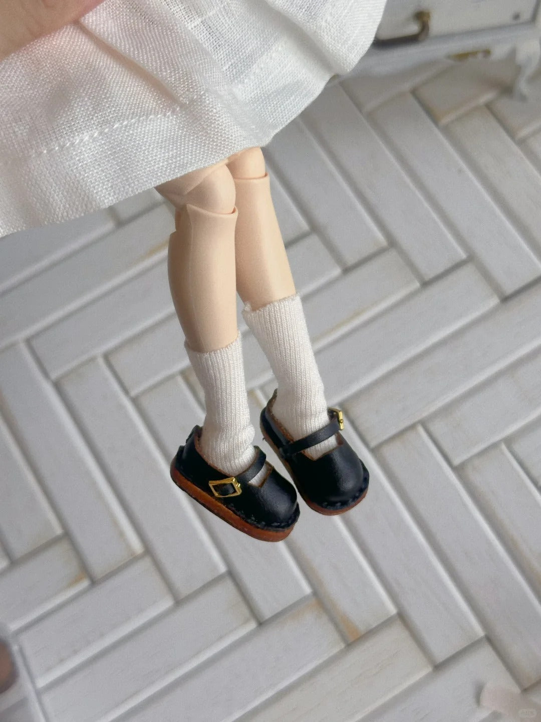 Vintage Cute Blythe Mary Janes - Handmade Doll Shoes - ToastDoll