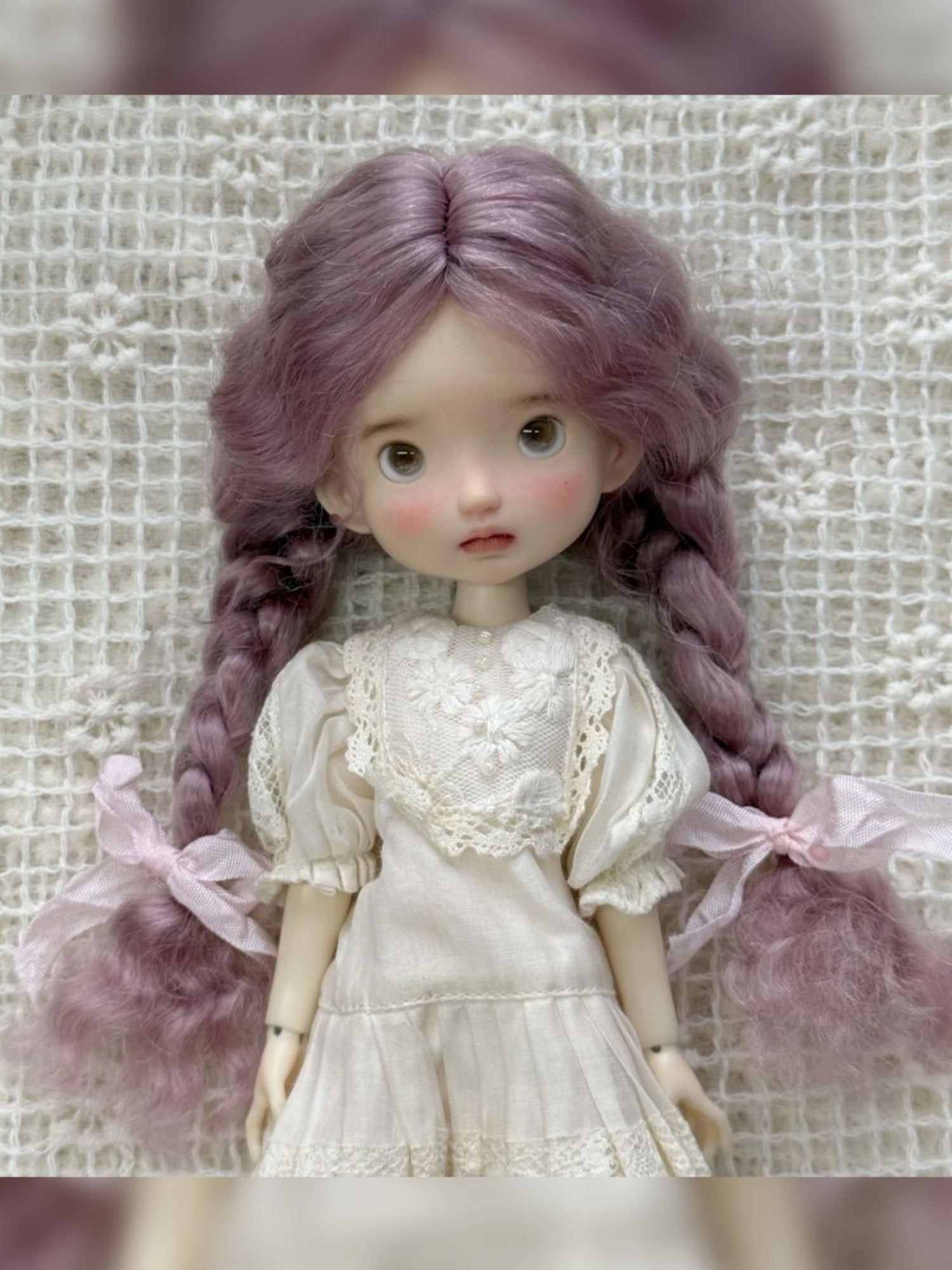 Low Twin Braids Handmade 1/6 BJD Wig - ToastDoll
