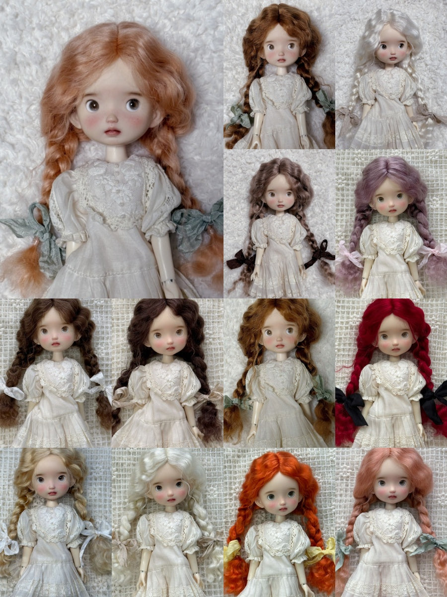 Low Twin Braids Handmade 1/6 BJD Wig | ToastDoll