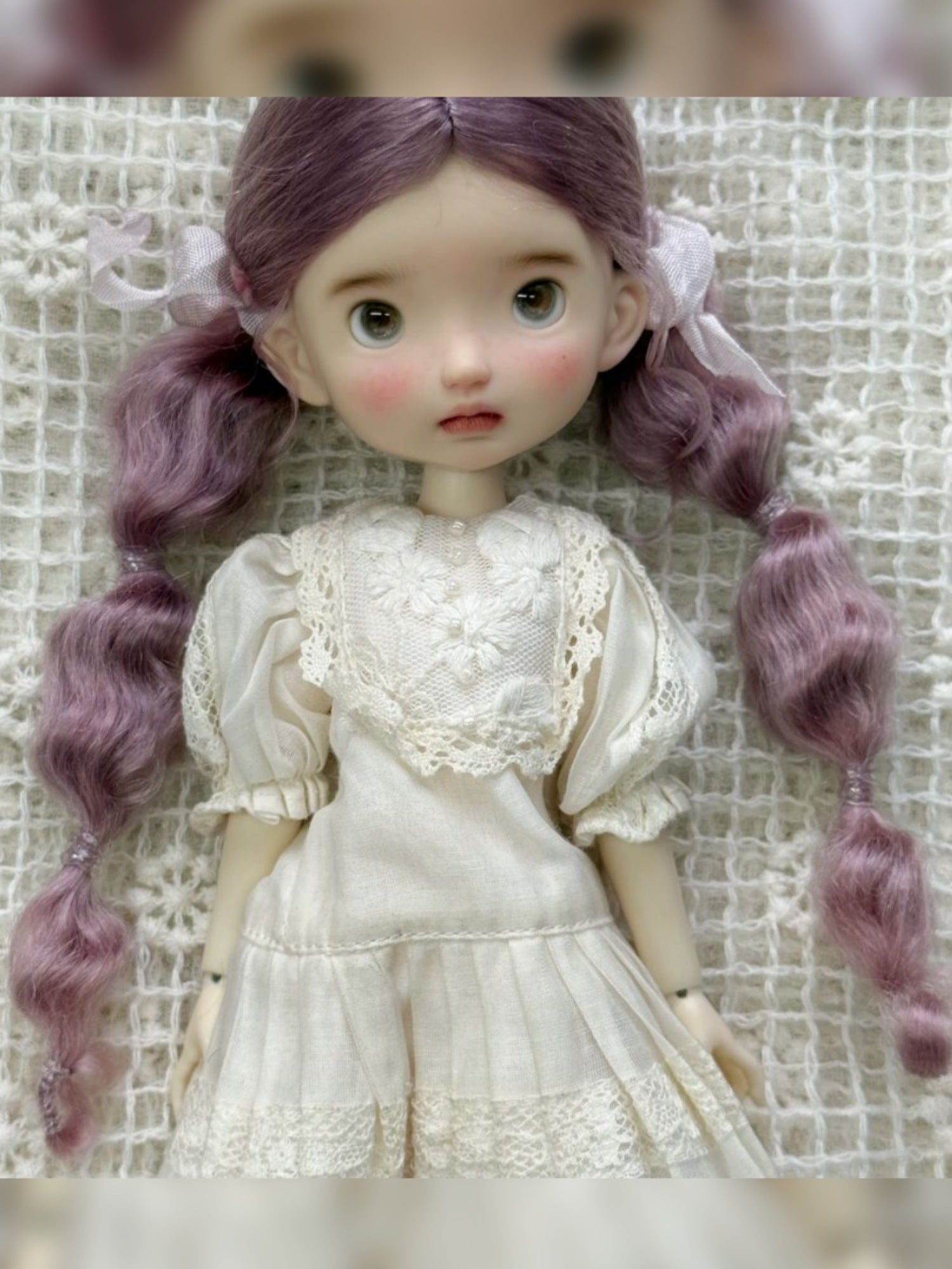 Low Bubble Braids Handmade 1/6 BJD Wig - ToastDoll