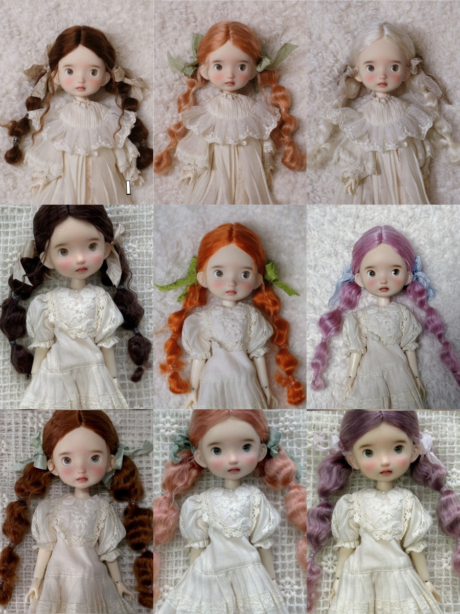 Low Bubble Braids Handmade 1/6 BJD Wig | ToastDoll