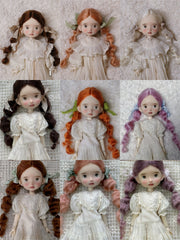 Low Bubble Braids Handmade 1/6 BJD Wig | ToastDoll