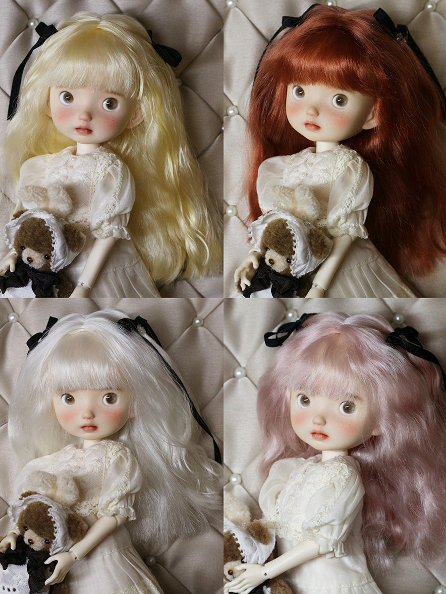 Fluffy Blunt Bangs Handmade 1/6 BJD Wig | ToastDoll