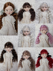 Low Wavy Pigtails Handmade 1/6 BJD Wig | ToastDoll