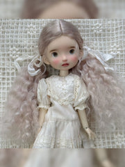 Low Wavy Fluffy Pigtails Handmade 1/6 BJD Wig - ToastDoll