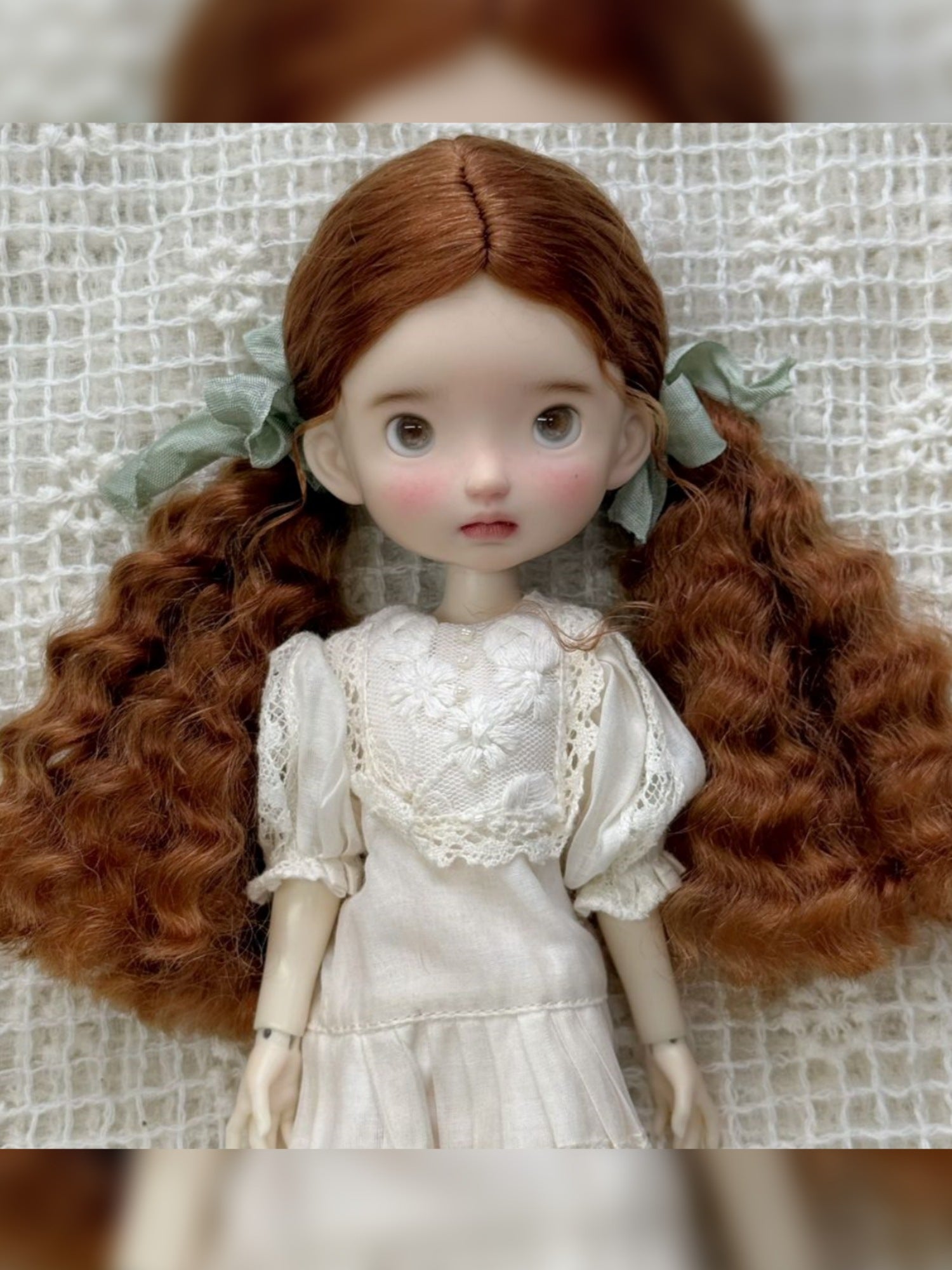 Low Wavy Fluffy Pigtails Handmade 1/6 BJD Wig - ToastDoll