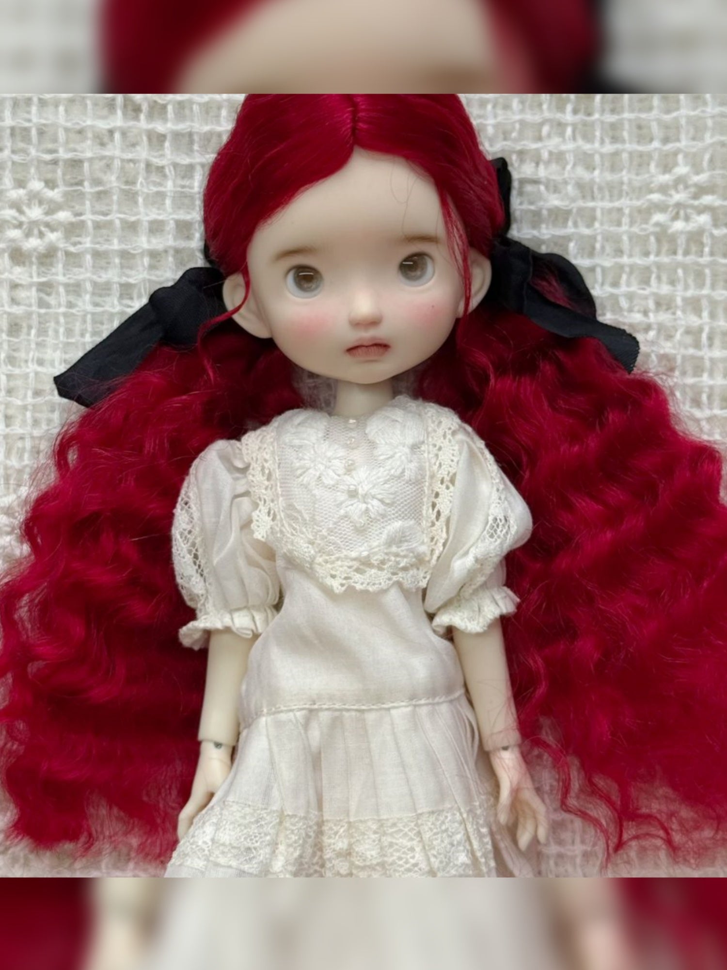 Low Wavy Fluffy Pigtails Handmade 1/6 BJD Wig - ToastDoll