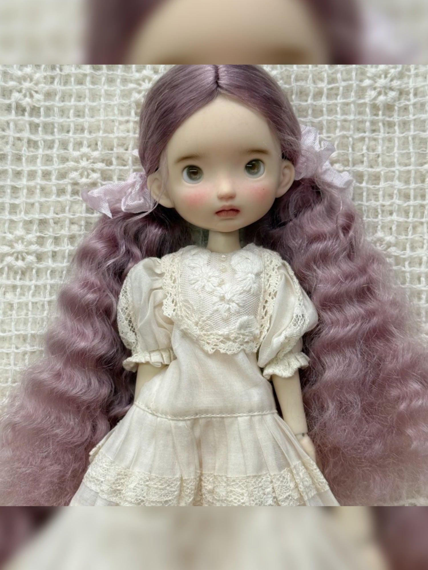 Low Wavy Fluffy Pigtails Handmade 1/6 BJD Wig - ToastDoll