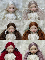 Low Wavy Fluffy Pigtails Handmade 1/6 BJD Wig - ToastDoll