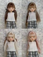 Long Twin Tail BJD Wig With Bangs | ToastDoll