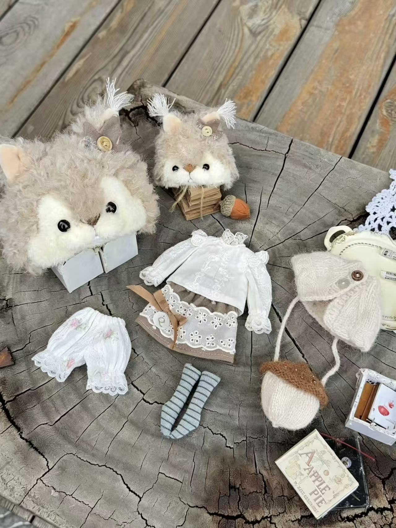 Cute Squirrel Blythe BJD Outfit - Handmade Doll Clothes - ToastDoll