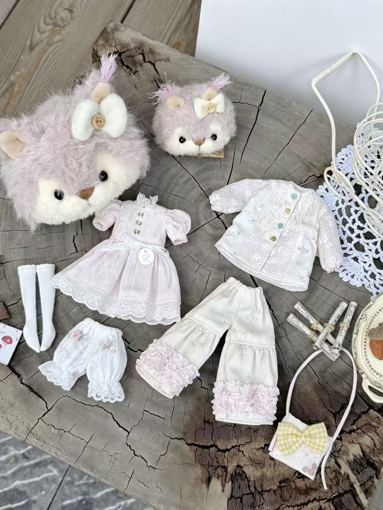 Cute Squirrel Blythe BJD Outfit - Handmade Doll Clothes - ToastDoll