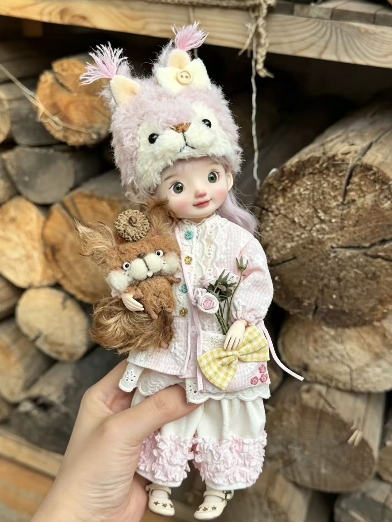 Cute Squirrel Blythe BJD Outfit - Handmade Doll Clothes - ToastDoll