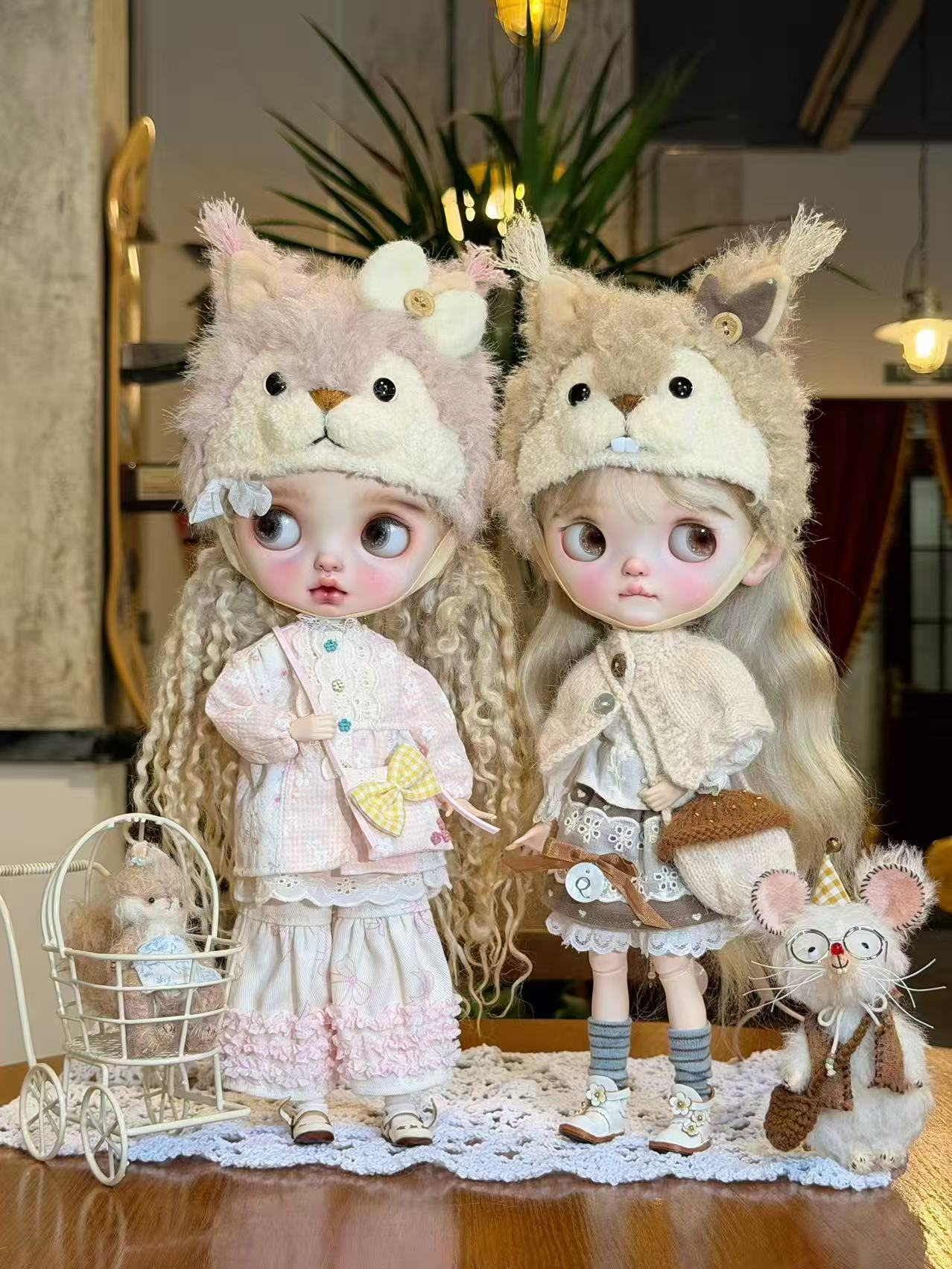 Cute Squirrel Blythe BJD Outfit - Handmade Doll Clothes - ToastDoll