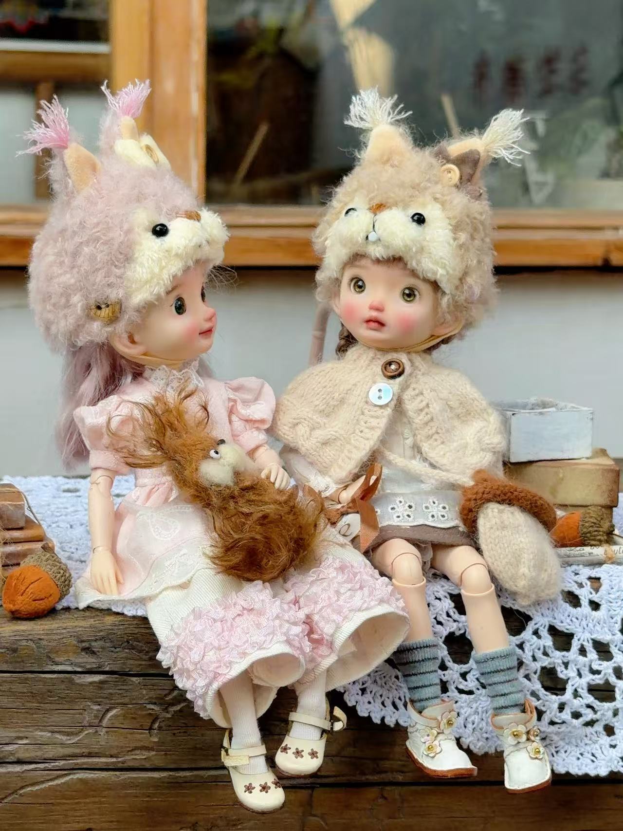 Cute Squirrel Blythe BJD Outfit - Handmade Doll Clothes - ToastDoll