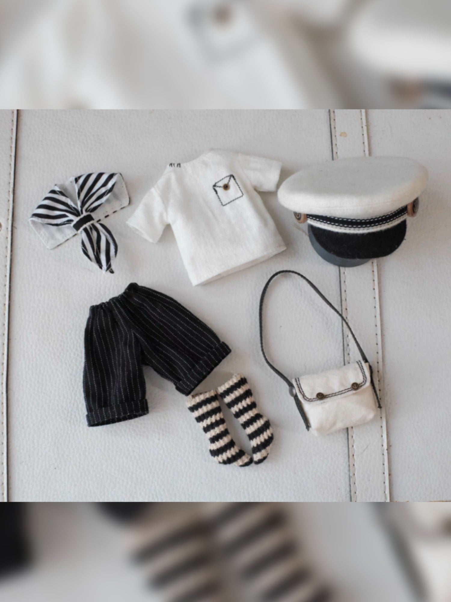 Navy Sailor 1/6 BJD White Outfit Detail | ToastDoll