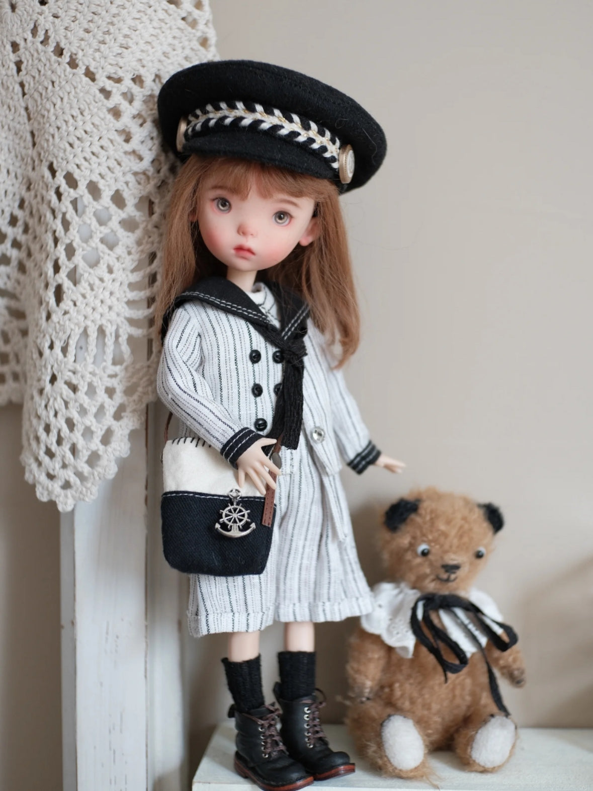 Navy Sailor 1/6 BJD Black Outfit | ToastDoll